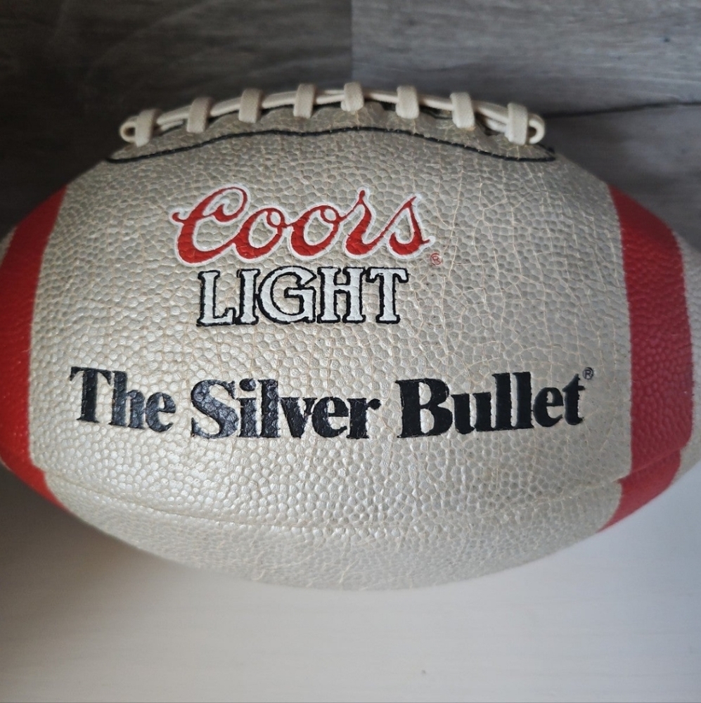 Vintage Wilson Coors Light The Silver Bullet Football